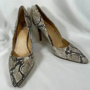 Vince Camuto Abbee D’Orsay Size 9.5 Snakeskin Heels Stilettos Party